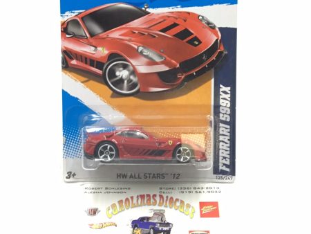 2012 Hot wheels #125 Ferrari 599XX with protector For Discount