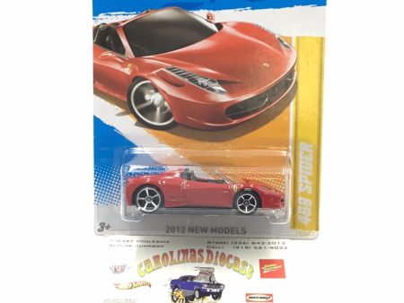 2012 Hot wheels #25 458 Spider OO3 Cheap