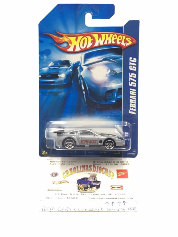 2006 Hot Wheels #201 Ferrari 575 GTC OO5 Online Sale