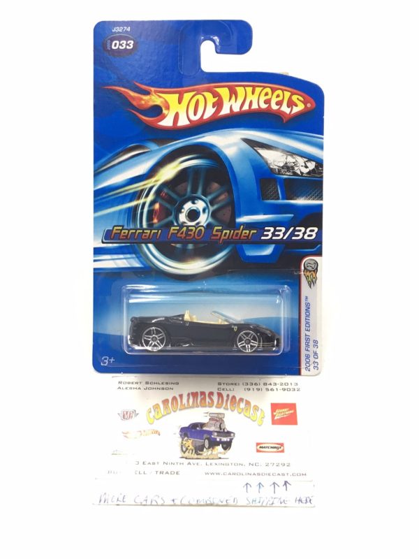 2006 Hot Wheels #33 Ferrari F430 Spider Online Hot Sale