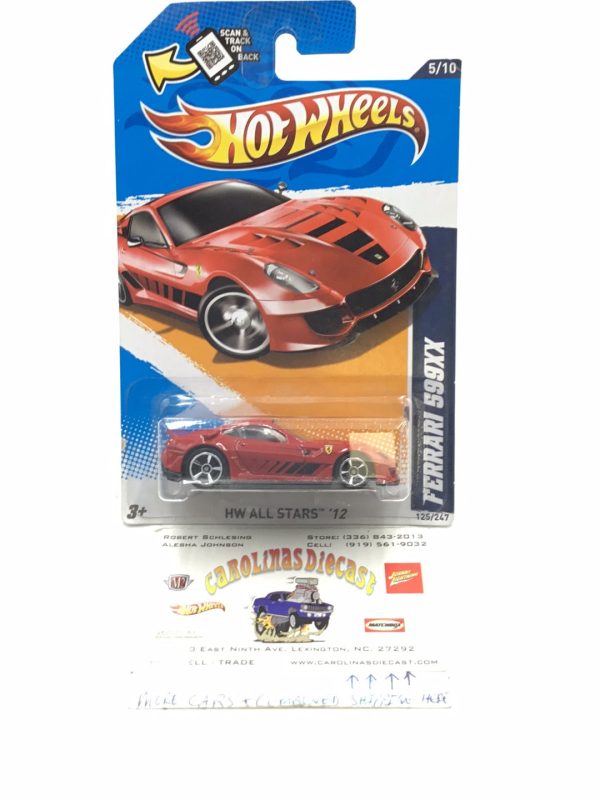 2012 Hot wheels #125 Ferrari 599XX with protector Supply