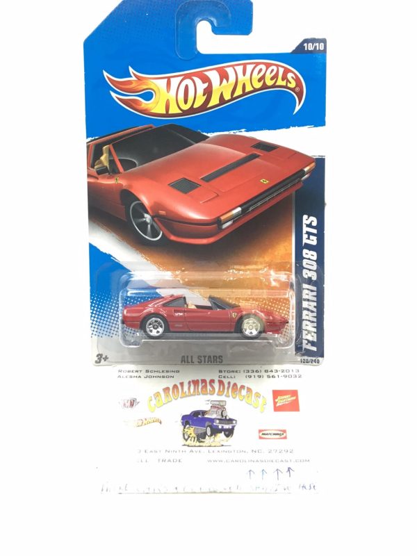 2011 Hot wheels #128 Ferrari 308 GTS with protector Sale