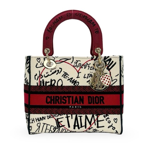 CHRISTIAN DIOR: DiorAmour Graffiti Medium Lady D-Lite Online Sale