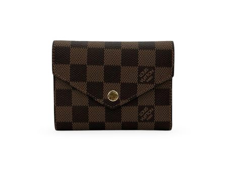 LOUIS VUITTON: Damier Ebene Victorine Wallet Cheap