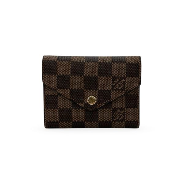 LOUIS VUITTON: Damier Ebene Victorine Wallet Cheap