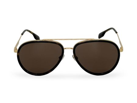 BURBERRY: Oliver Aviator Sunglasses For Cheap