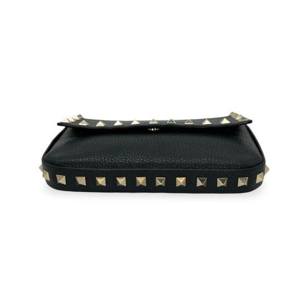 VALENTINO: Grainy Calfskin Rockstud Mini Pouch For Cheap