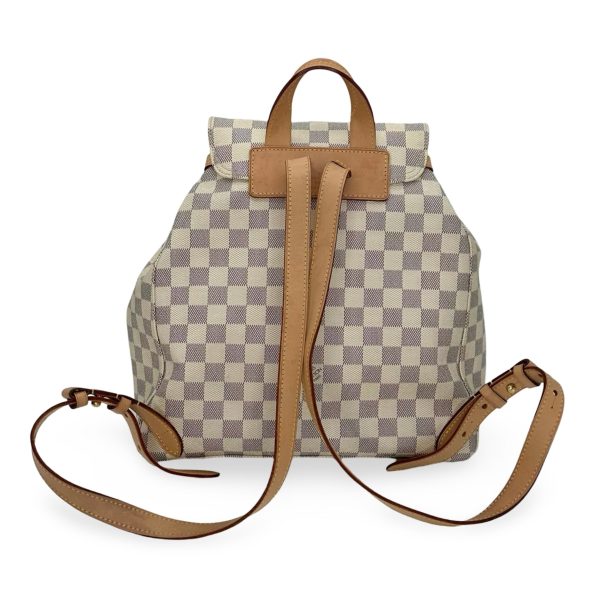 LOUIS VUITTON: Damier Azur Sperone Backpack Sale