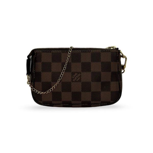 LOUIS VUITTON: Damier Ebene Mini Pochette Accessoires For Discount