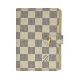 LOUIS VUITTON: Damier Azur Small Ring Agenda Cover Supply