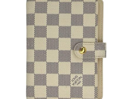 LOUIS VUITTON: Damier Azur Small Ring Agenda Cover Supply