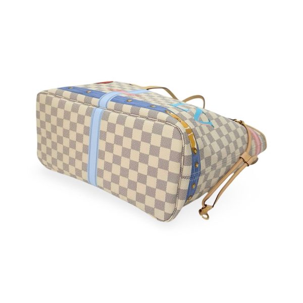 LOUIS VUITTON: Damier Azur Summer Trunks Neo Neverfull MM Hot on Sale