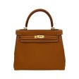 HERMÈS: Togo Kelly II Retourne 25 Gold on Sale