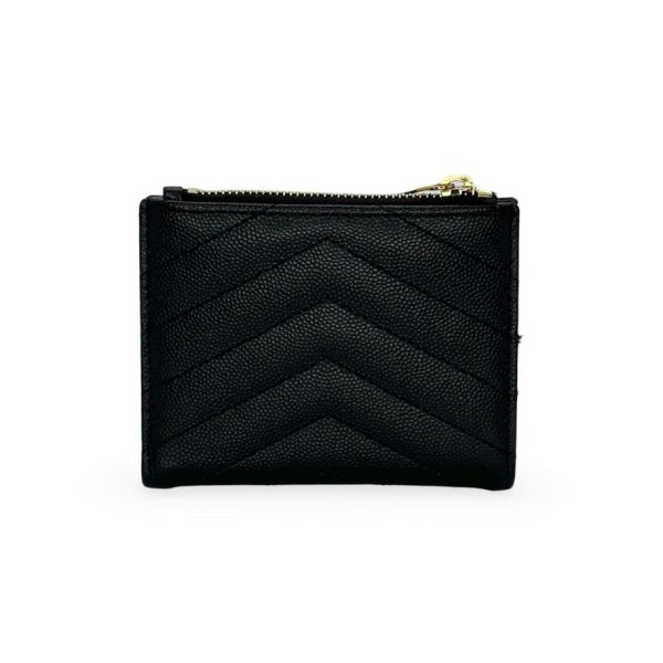 SAINT LAURENT: Grain de Poudre Cassandre Bi-Fold Wallet Supply