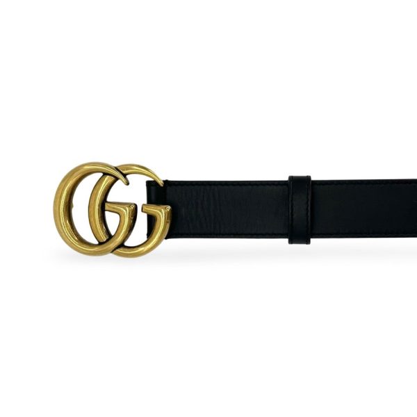 GUCCI: Leather GG Marmont Thin Belt Cheap