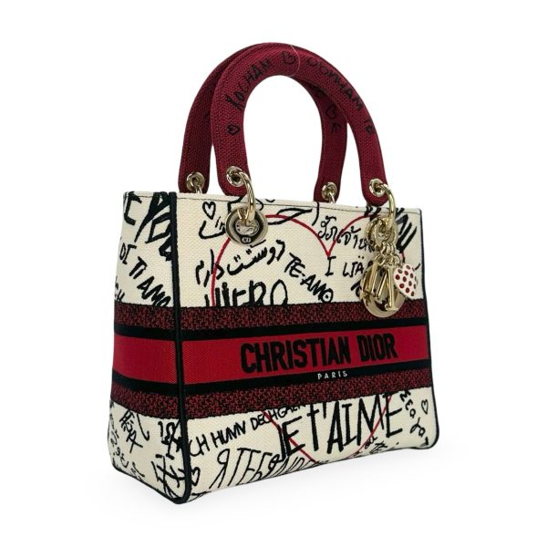 CHRISTIAN DIOR: DiorAmour Graffiti Medium Lady D-Lite Online Sale