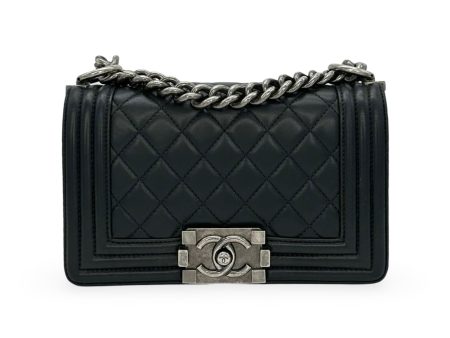 CHANEL: Quilted Lambskin Small Boy Bag Online now