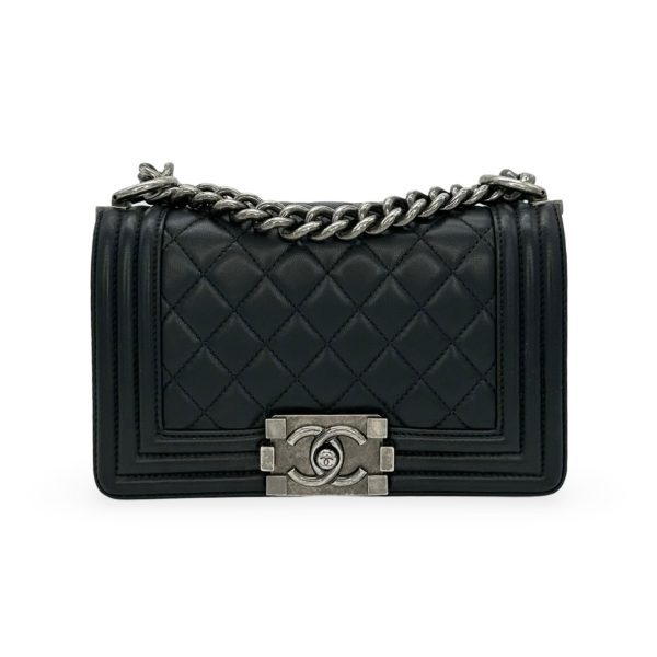 CHANEL: Quilted Lambskin Small Boy Bag Online now