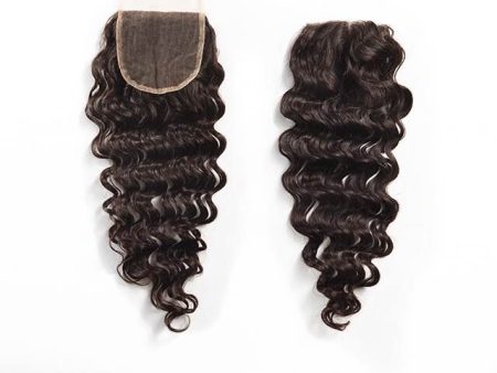 Virgin Indian Curly Lace Closure For Cheap