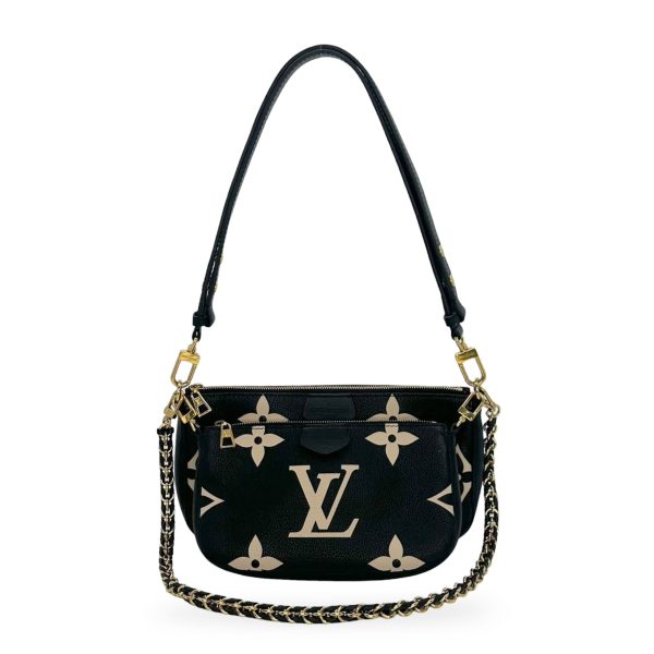 LOUIS VUITTON: Monogram Empreinte Bicolor Multi Pochette Accessoires Online Sale