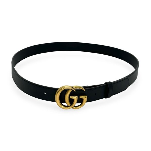 GUCCI: Leather GG Marmont Thin Belt Cheap