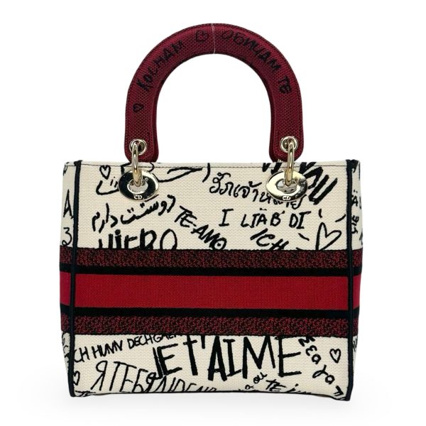 CHRISTIAN DIOR: DiorAmour Graffiti Medium Lady D-Lite Online Sale