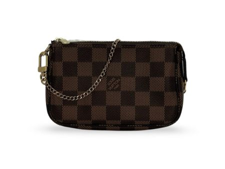 LOUIS VUITTON: Damier Ebene Mini Pochette Accessoires For Discount