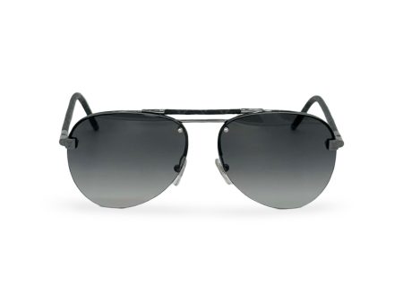 LOUIS VUITTON: Clockwise Canvas Pilot Sunglasses For Discount