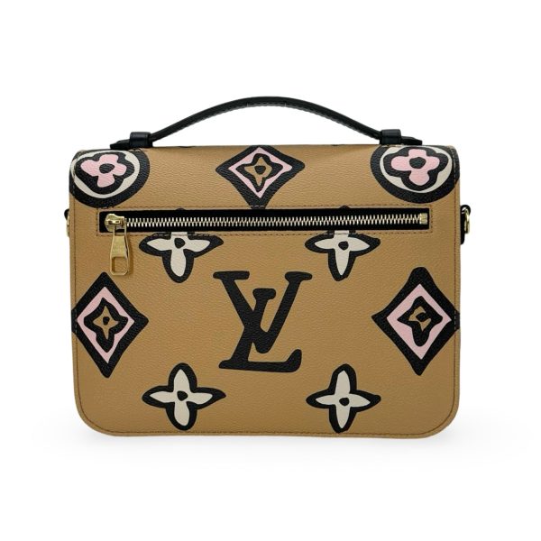 LOUIS VUITTON: Monogram Giant Wild at Heart Pochette Metis Hot on Sale