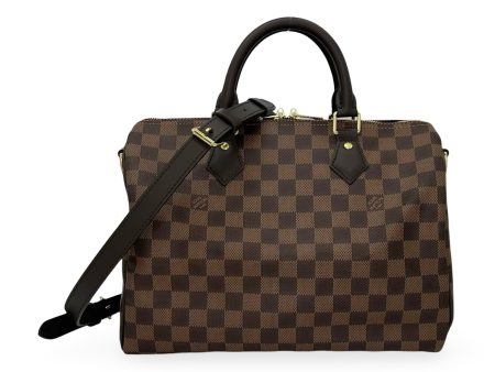 LOUIS VUITTON: Damier Ebene Speedy Bandouliere 30 Sale