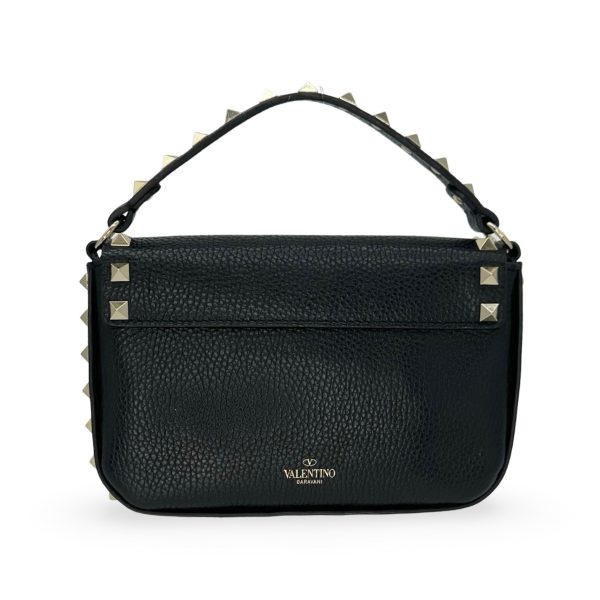 VALENTINO: Grainy Calfskin Rockstud Mini Pouch For Cheap