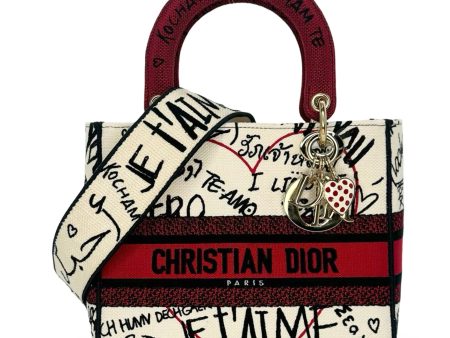 CHRISTIAN DIOR: DiorAmour Graffiti Medium Lady D-Lite Online Sale