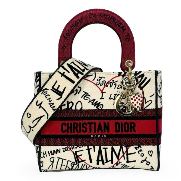 CHRISTIAN DIOR: DiorAmour Graffiti Medium Lady D-Lite Online Sale