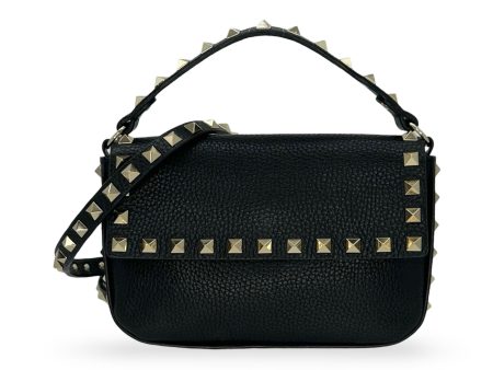 VALENTINO: Grainy Calfskin Rockstud Mini Pouch For Cheap