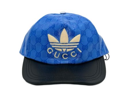 GUCCI x ADIDAS: Crystal Monogram Stefanos Baseball Cap Discount