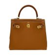 HERMÈS: Togo Kelly II Retourne 25 Gold on Sale