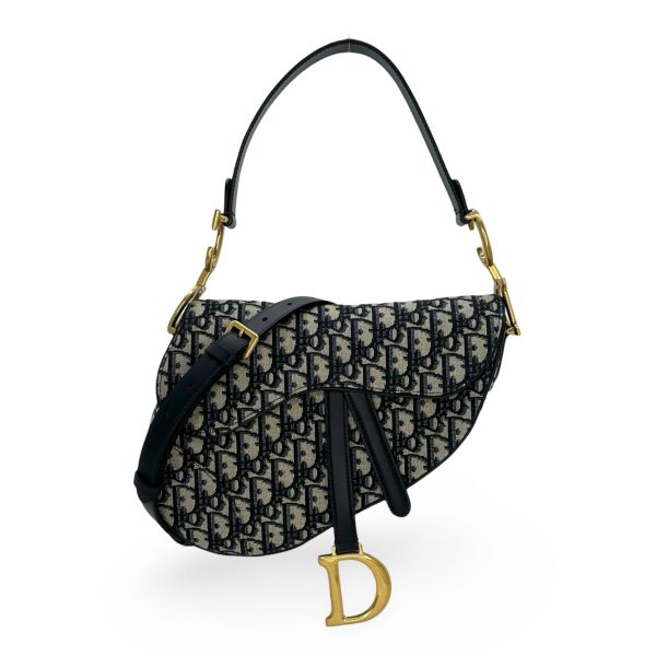 CHRISTIAN DIOR: Oblique Jacquard Saddle Bag Fashion