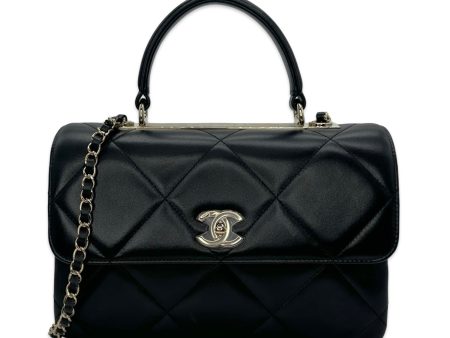 CHANEL: Quilted Lambskin Medium Trendy Top Handle on Sale