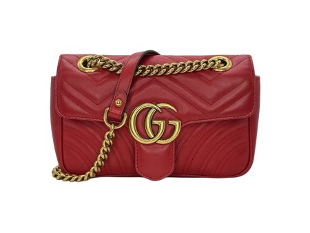 GUCCI: Quilted Leather GG Small Marmont Hot on Sale