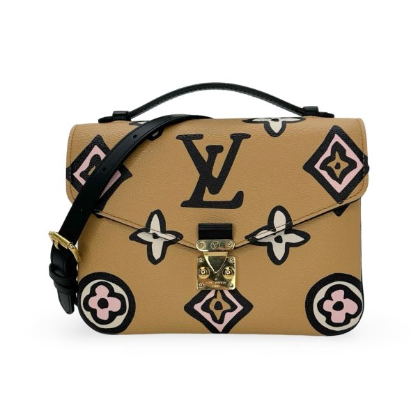 LOUIS VUITTON: Monogram Giant Wild at Heart Pochette Metis Hot on Sale