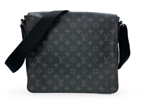 LOUIS VUITTON: Monogram Eclipse District Messenger MM For Discount