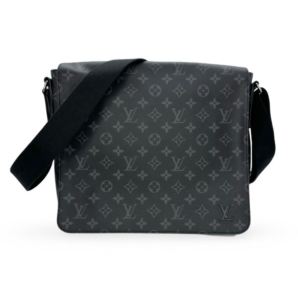 LOUIS VUITTON: Monogram Eclipse District Messenger MM For Discount