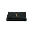 SAINT LAURENT: Grain de Poudre Cassandre Bi-Fold Wallet Supply