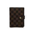 LOUIS VUITTON: Damier Ebene Small Ring Agenda Cover Online now