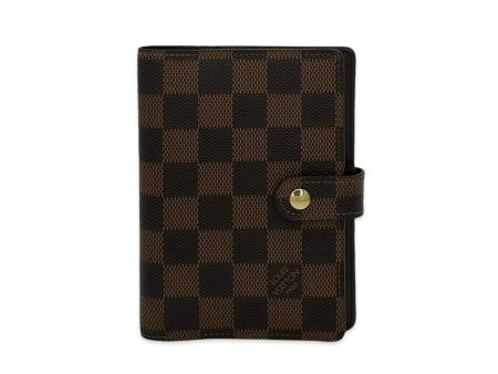 LOUIS VUITTON: Damier Ebene Small Ring Agenda Cover Online now