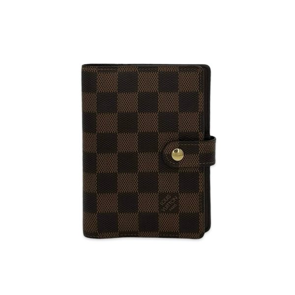 LOUIS VUITTON: Damier Ebene Small Ring Agenda Cover Online now