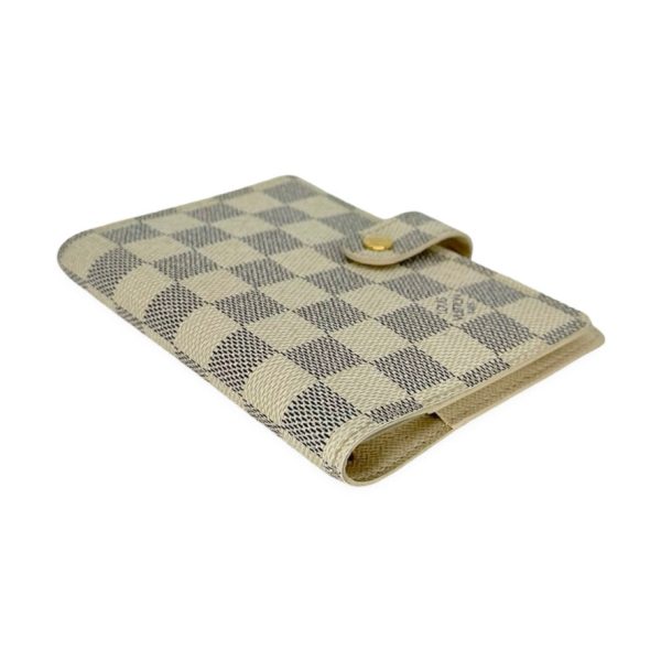 LOUIS VUITTON: Damier Azur Small Ring Agenda Cover Supply