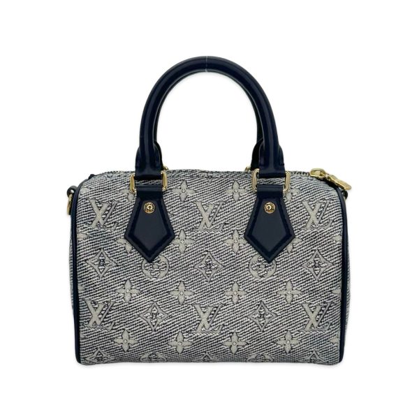 LOUIS VUITTON: Monoglam Jacquard Speedy Bandouliere 20 Discount