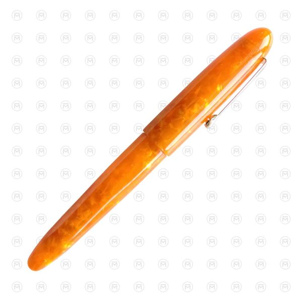 Lotus Shikhar Fountain Pen, Orange Crush - Jowo Steel Nib For Sale