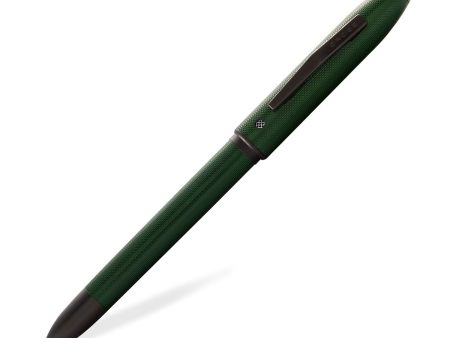 Cross Tech4 Multifunction Ball Pen - Textured Green PVD on Sale